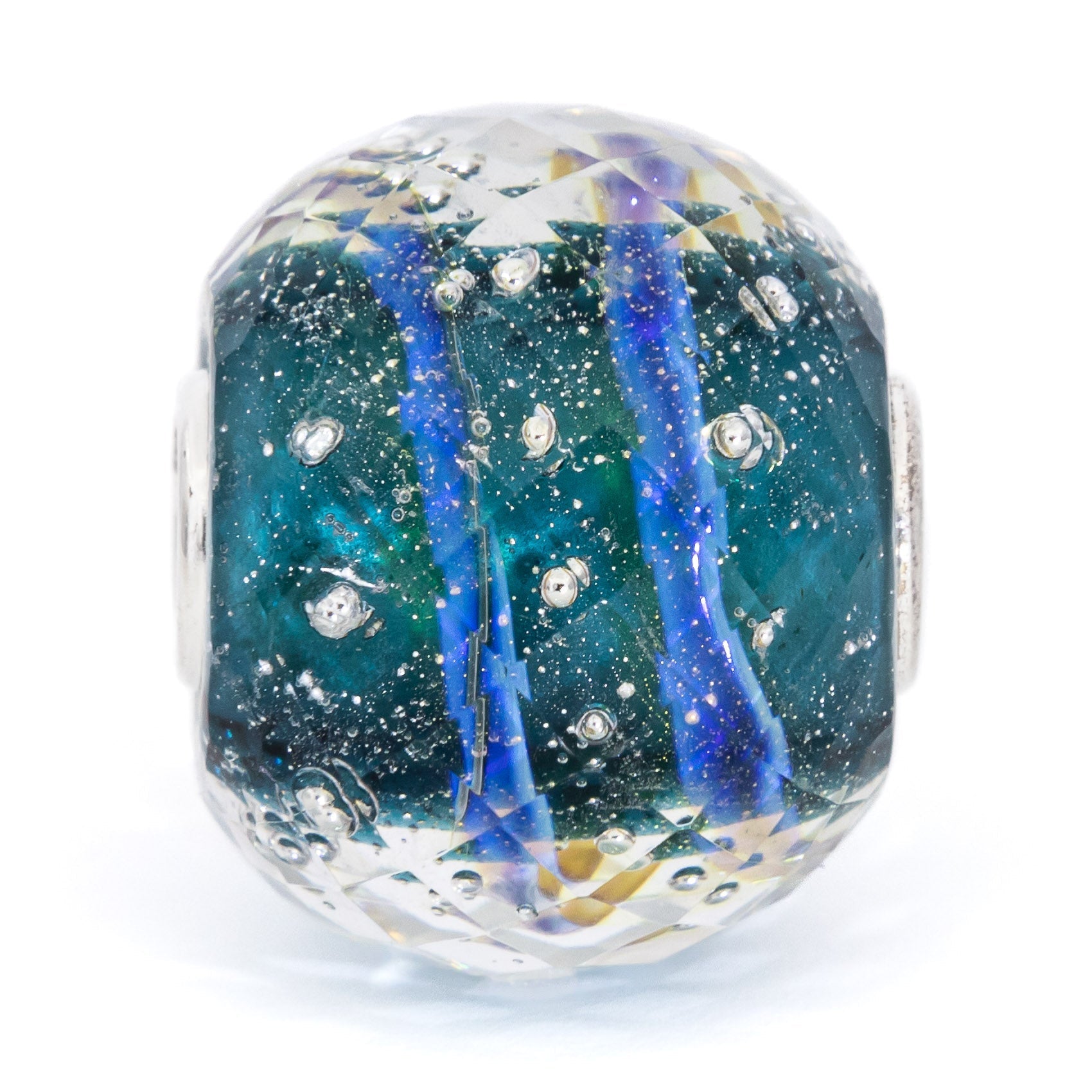 Elfbeads Emerald Ring Galaxy World Fractal  sterling-silver; glass Bead by The Alternative Bead. Your official Elfbeads Retailer from Germany