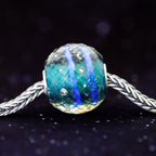 Elfbeads Emerald Ring Galaxy World Fractal  sterling-silver; glass Bead by The Alternative Bead. Your official Elfbeads Retailer from Germany