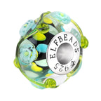 Elfbeads Enchanted Bloom green; floral glass Bead by The Alternative Bead. Your official Elfbeads Retailer from Germany