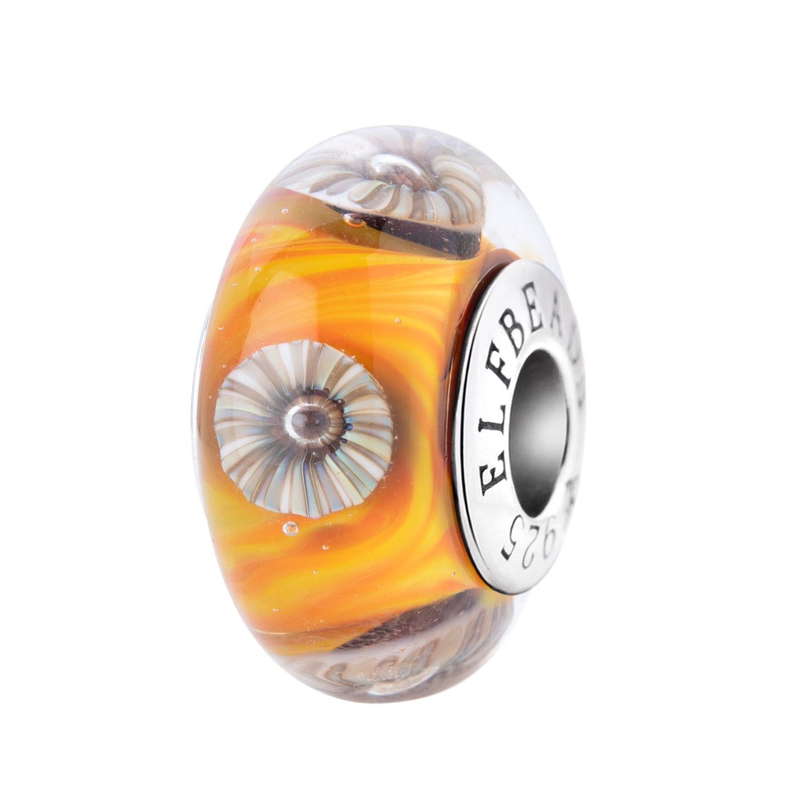 Elfbeads Enchanted Pumpkin Blossom  glass Bead by The Alternative Bead. Your official Elfbeads Retailer from Germany