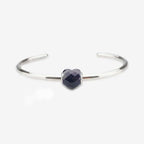 Praan Faceted Blue Goldstone Heart Charm blue natural-stone Bead by The Alternative Bead. Your official Praan Retailer from Germany