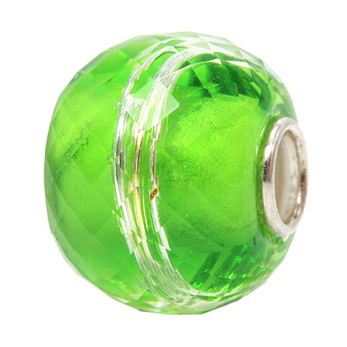 Ogerbeads Fairy Candy Apple Wired Sphere green glass Bead by The Alternative Bead. Your official Ogerbeads Retailer from Germany