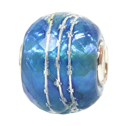 Ogerbeads Fairy Heaven Wired Sphere blue glass Bead by The Alternative Bead. Your official Ogerbeads Retailer from Germany