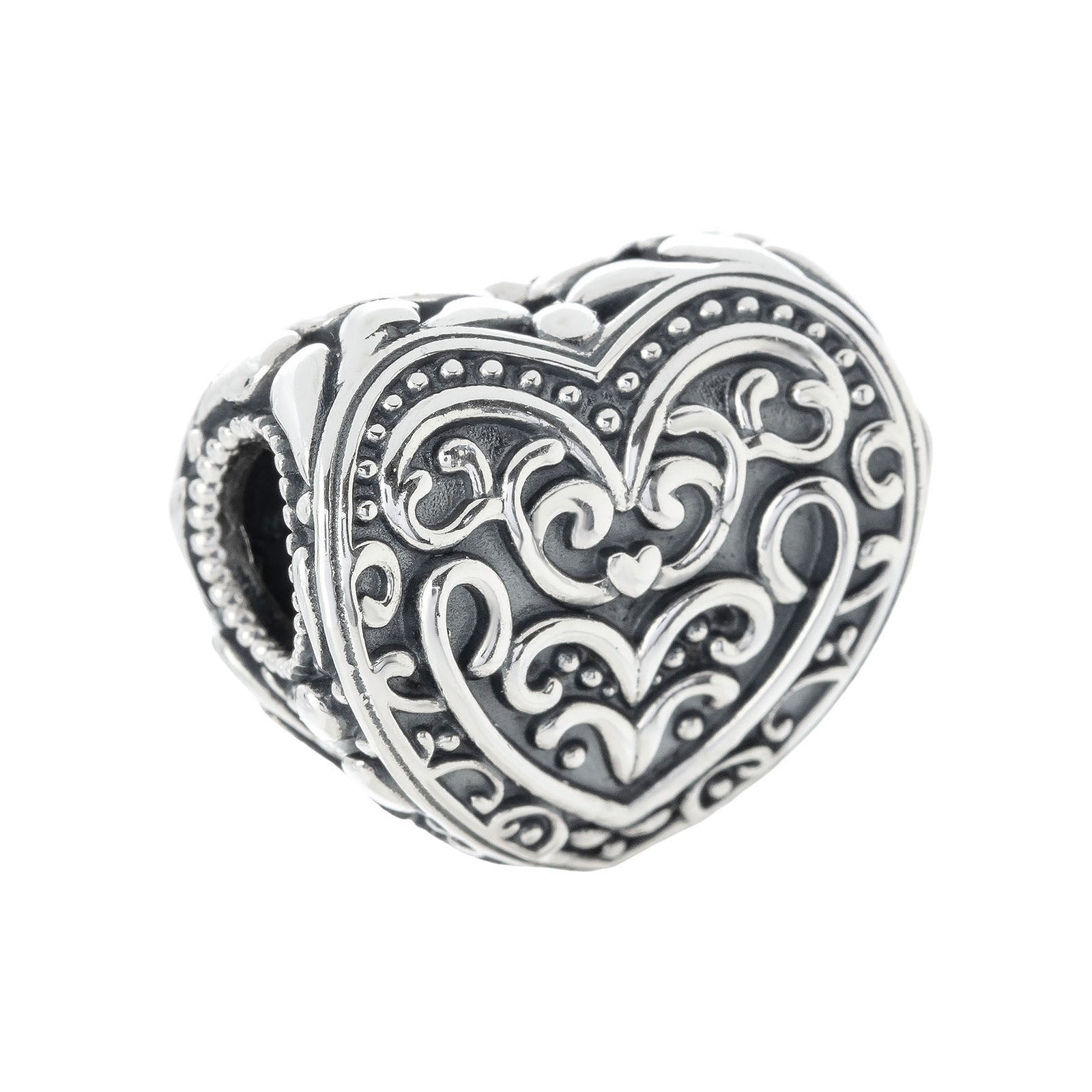 Elfbeads Filigree Heart silver sterling-silver Bead by The Alternative Bead. Your official Elfbeads Retailer from Germany