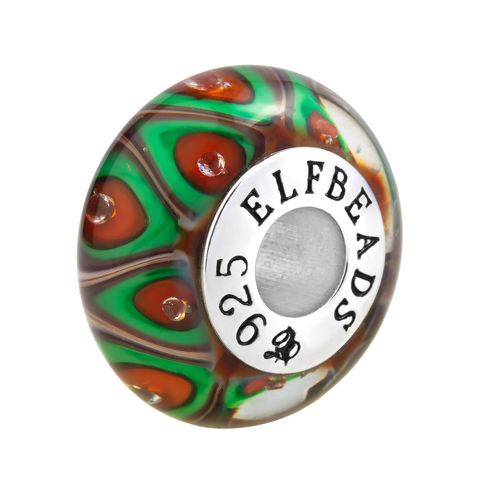  Elfbeads Firebird Feather Monroe Charm by The Alternative Bead 