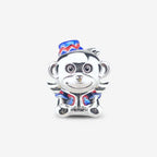 Praan Flying Winged Monkey Charm silver and multicolor sterling-silver Bead by The Alternative Bead. Your official Praan Retailer from Germany