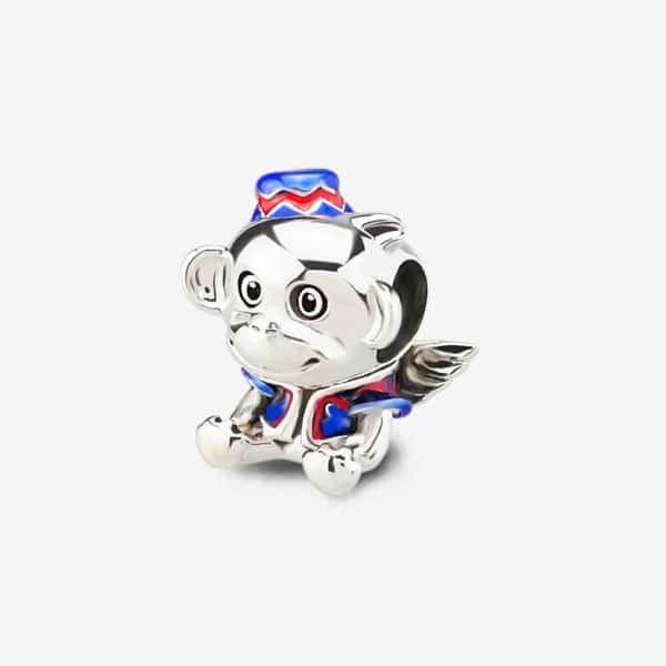 Praan Flying Winged Monkey Charm silver and multicolor sterling-silver Bead by The Alternative Bead. Your official Praan Retailer from Germany