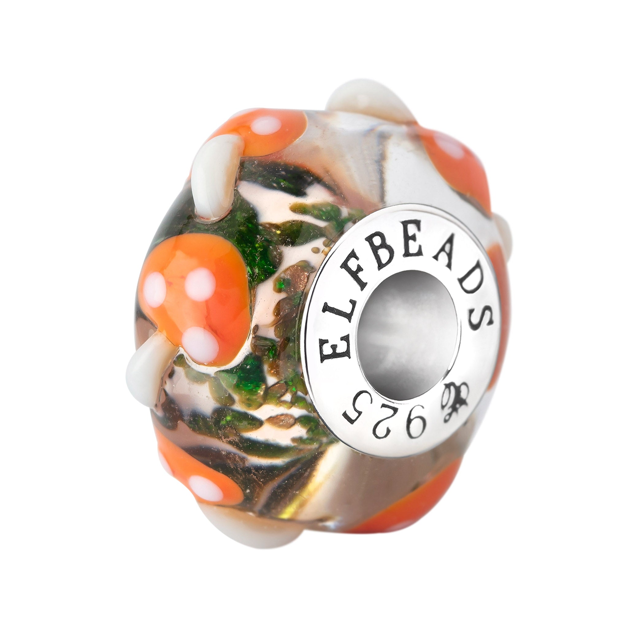 Elfbeads Forest Healer green; orange glass Bead by The Alternative Bead. Your official Elfbeads Retailer from Germany