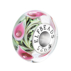 Elfbeads Forever Lilies-Passion floral glass Bead by The Alternative Bead. Your official Elfbeads Retailer from Germany