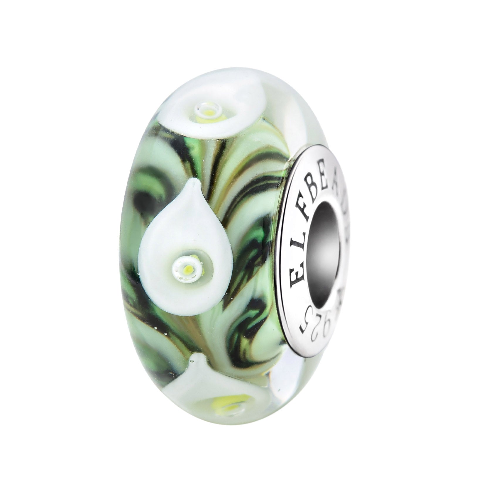 Elfbeads Forever Lilies-Peace floral glass Bead by The Alternative Bead. Your official Elfbeads Retailer from Germany