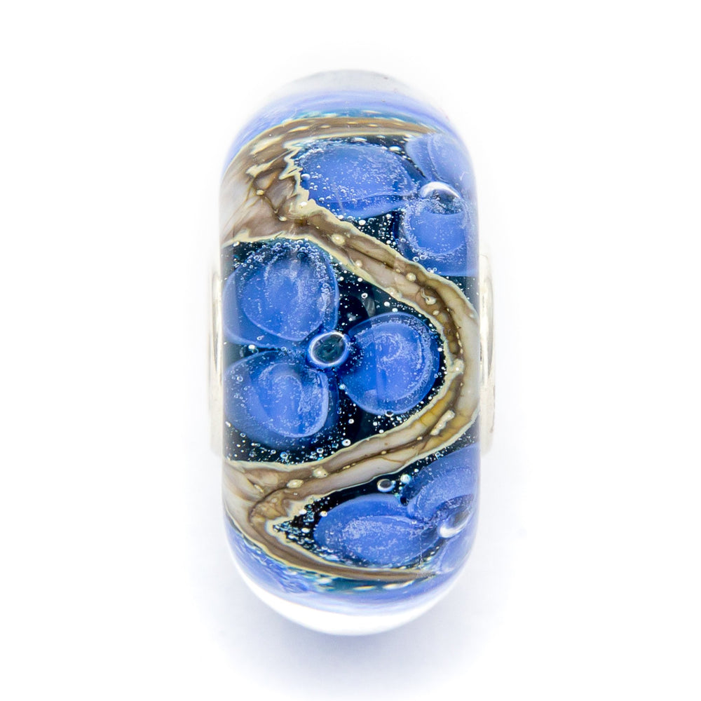  Elfbeads Forget-Me-Not Monet Charm by The Alternative Bead 