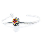 Aurora Charm Frangipani Red Yellow Flower Charm silver; red; yellow sterling-silver; enamel Bead by The Alternative Bead. Your official Aurora Charm Retailer from Germany