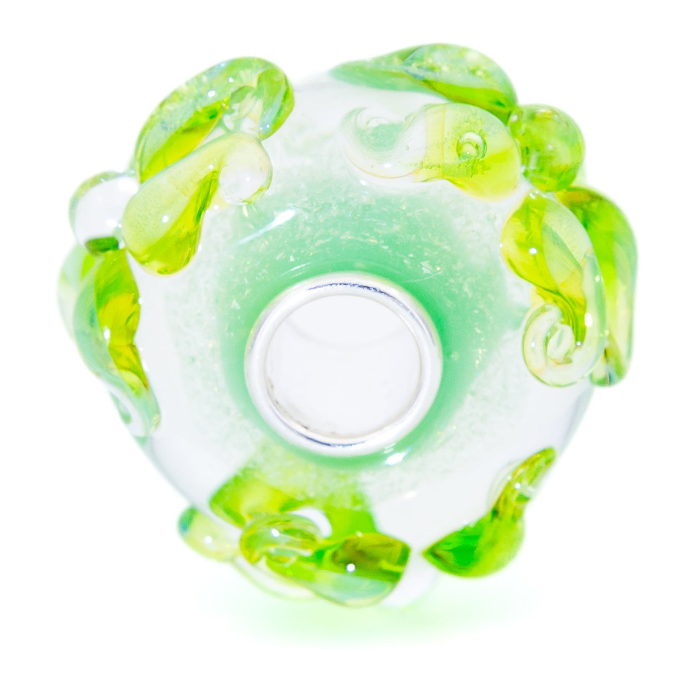  Elfbeads Fresh Green Edelweiss Charm by The Alternative Bead 