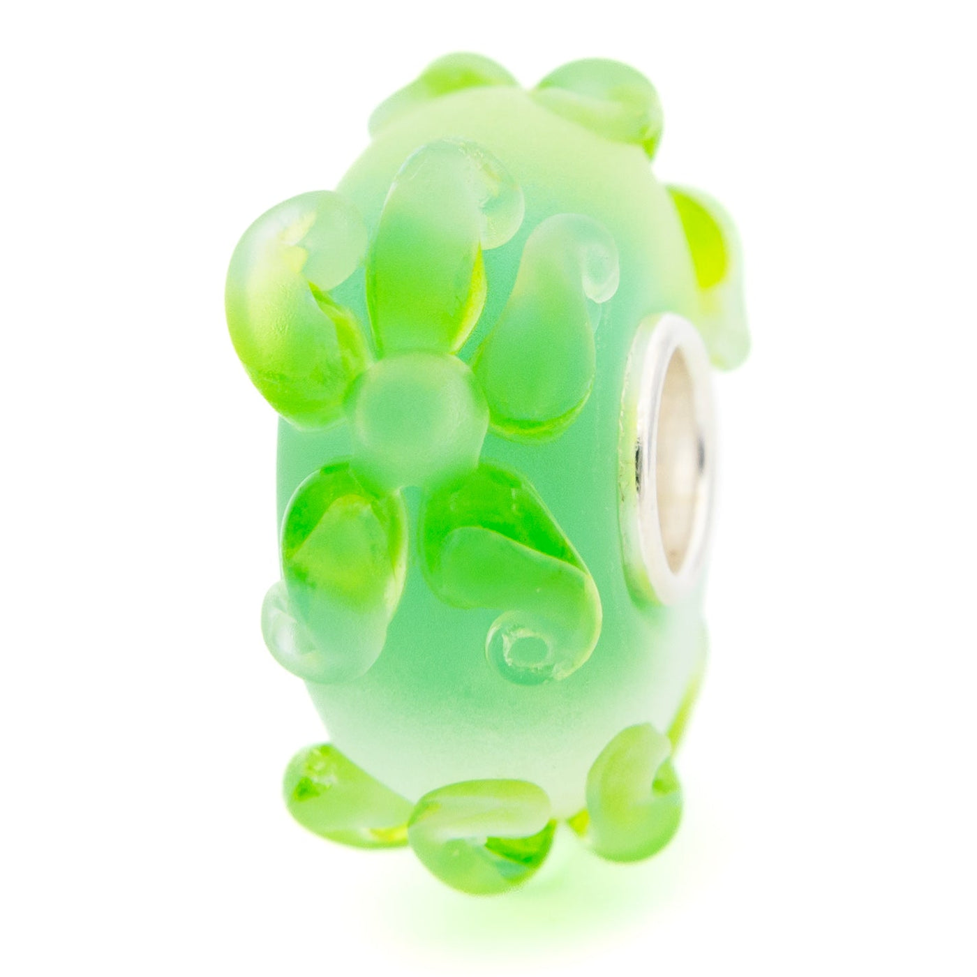  Elfbeads Fresh Green Edelweiss Frost Charm by The Alternative Bead 