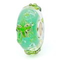 Elfbeads Fresh Green Gold Lilies Monroe  glass Bead by The Alternative Bead. Your official Elfbeads Retailer from Germany