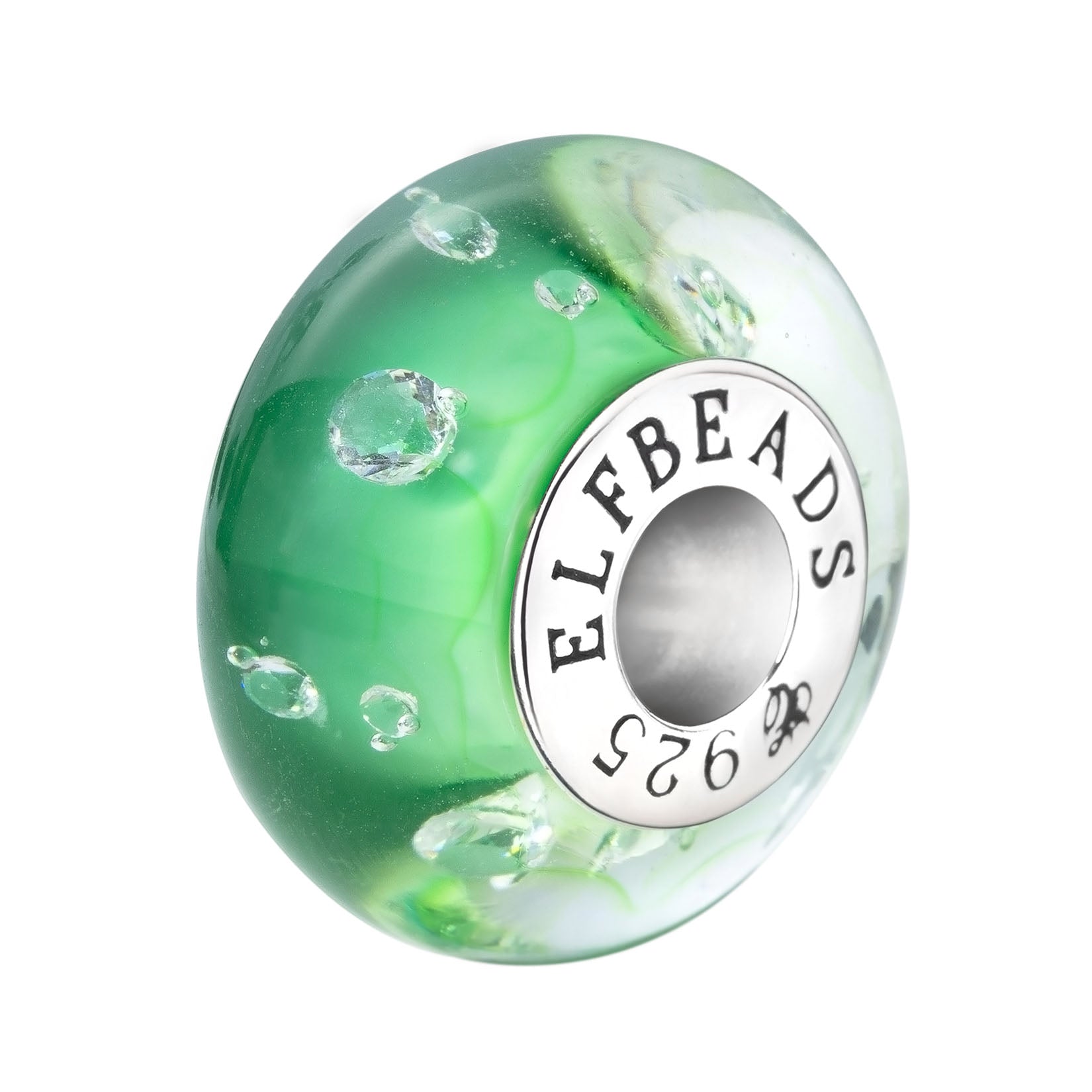 Elfbeads Fresh Green Monroe green glass Bead by The Alternative Bead. Your official Elfbeads Retailer from Germany