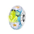Elfbeads Frog's Kiss blue; green; white glass Bead by The Alternative Bead. Your official Elfbeads Retailer from Germany