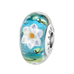 Elfbeads Frog's Kiss blue; green; white glass Bead by The Alternative Bead. Your official Elfbeads Retailer from Germany