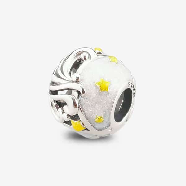 Praan Full Moon Party Silver Charm white sterling-silver Bead by The Alternative Bead. Your official Praan Retailer from Germany