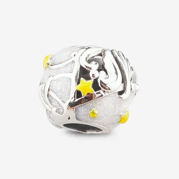 Praan Full Moon Party Silver Charm white sterling-silver Bead by The Alternative Bead. Your official Praan Retailer from Germany