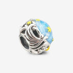 Praan Full Moon Silver Charm blue sterling-silver Bead by The Alternative Bead. Your official Praan Retailer from Germany