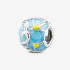 Praan Full Moon Silver Charm blue sterling-silver Bead by The Alternative Bead. Your official Praan Retailer from Germany