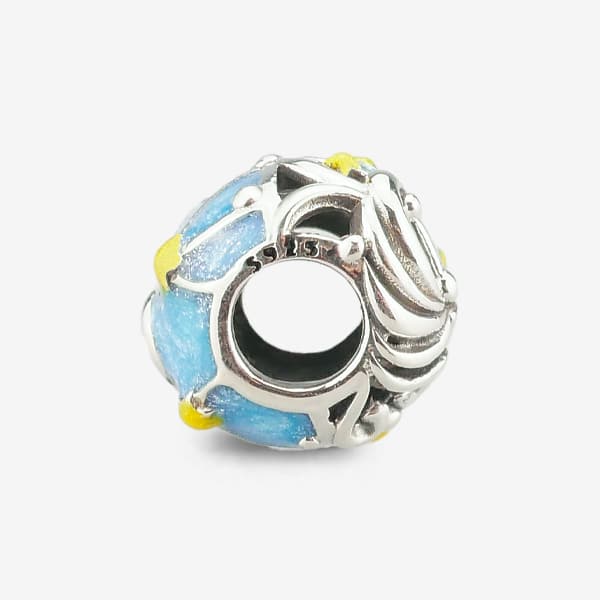 Praan Full Moon Silver Charm blue sterling-silver Bead by The Alternative Bead. Your official Praan Retailer from Germany