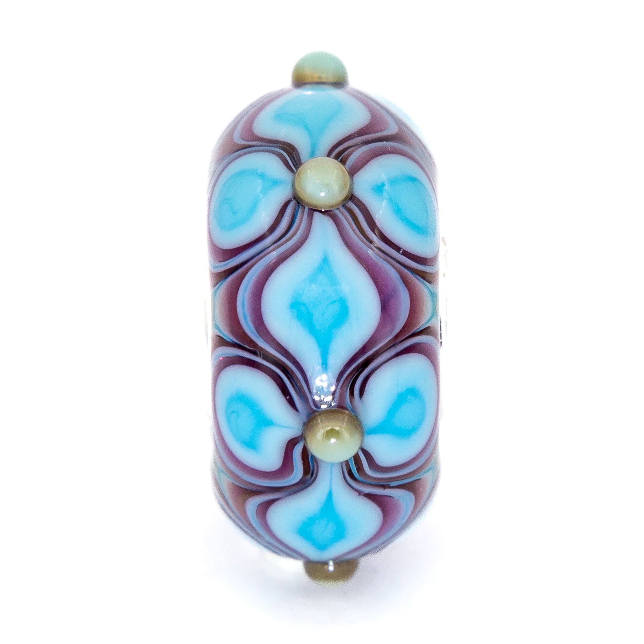 Elfbeads Full Moon Tripetual blue glass Bead by The Alternative Bead. Your official Elfbeads Retailer from Germany