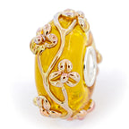 Elfbeads Golden Sunshine Flowertwig yellow glass Bead by The Alternative Bead. Your official Elfbeads Retailer from Germany
