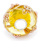 Elfbeads Golden Sunshine Flowertwig yellow glass Bead by The Alternative Bead. Your official Elfbeads Retailer from Germany