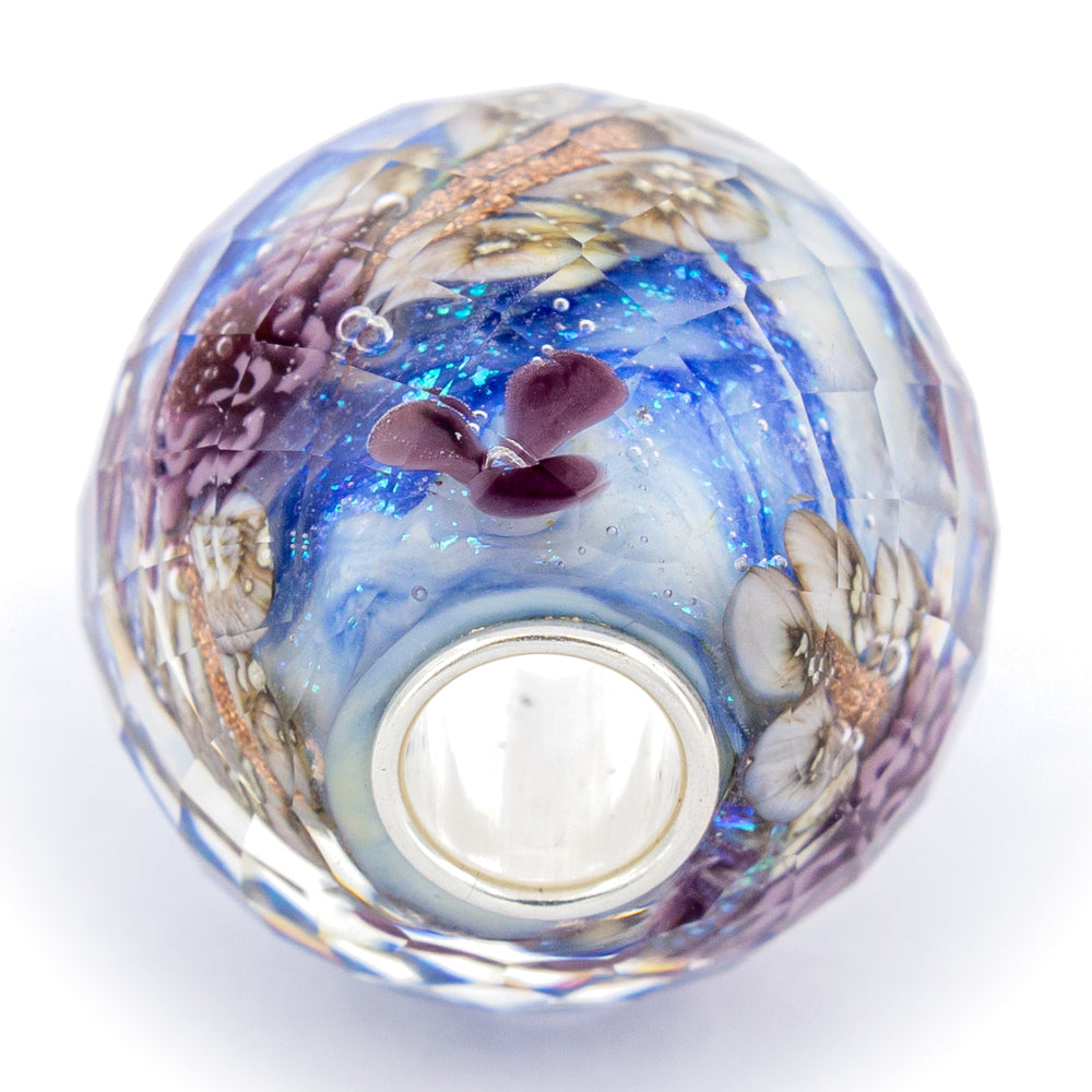 Elfbeads Moonshimmer Art Flowerworld Fractal blue glass Bead by The Alternative Bead. Your official Elfbeads Retailer from Germany