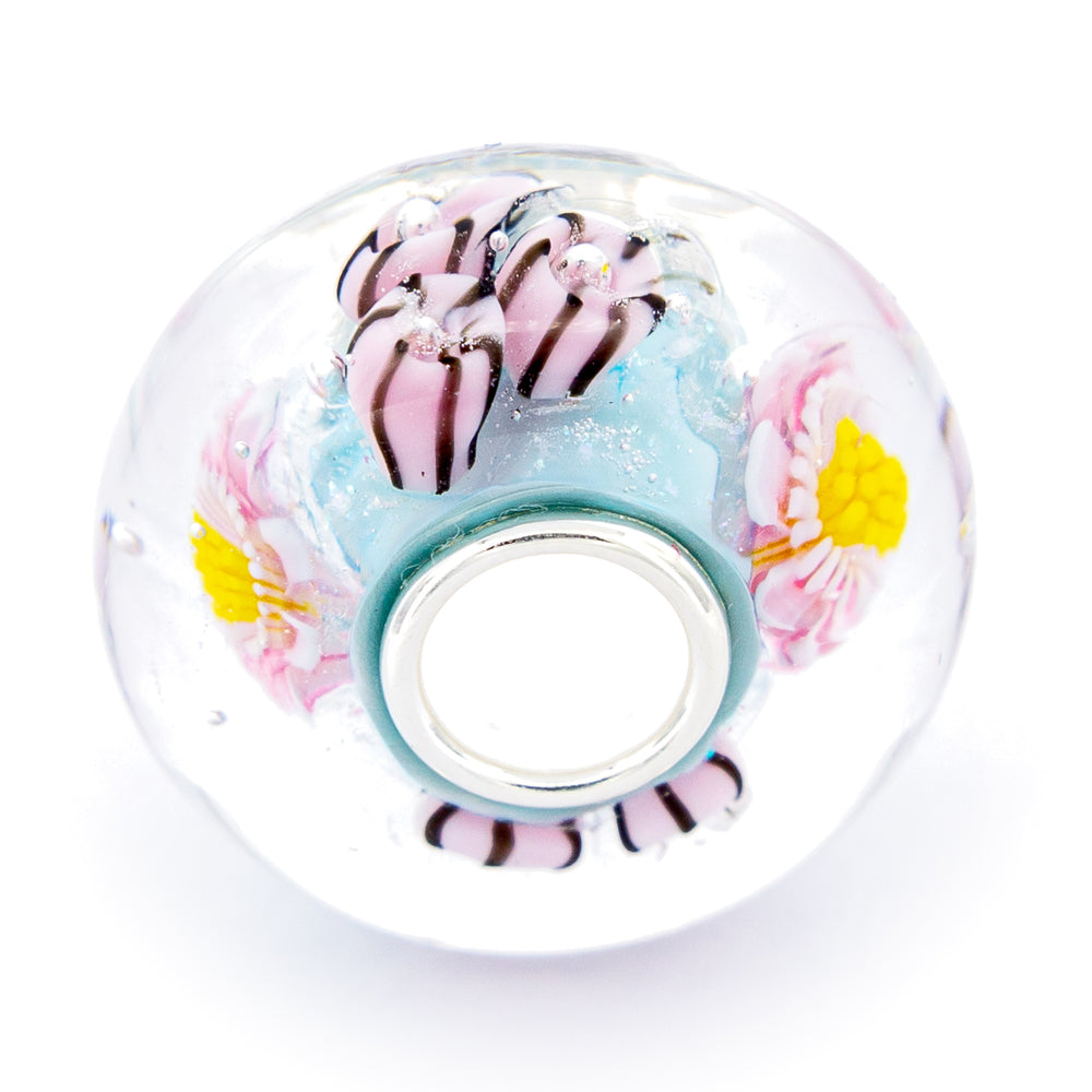 Elfbeads Picasso`s Petals pink glass Bead by The Alternative Bead. Your official Elfbeads Retailer from Germany