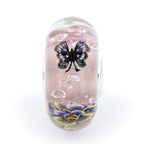 Elfbeads Soft Old Pink Butterfly Monroe pink glass Bead by The Alternative Bead. Your official Elfbeads Retailer from Germany