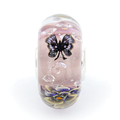  Elfbeads Soft Old Pink Butterfly Monroe Charm by The Alternative Bead 