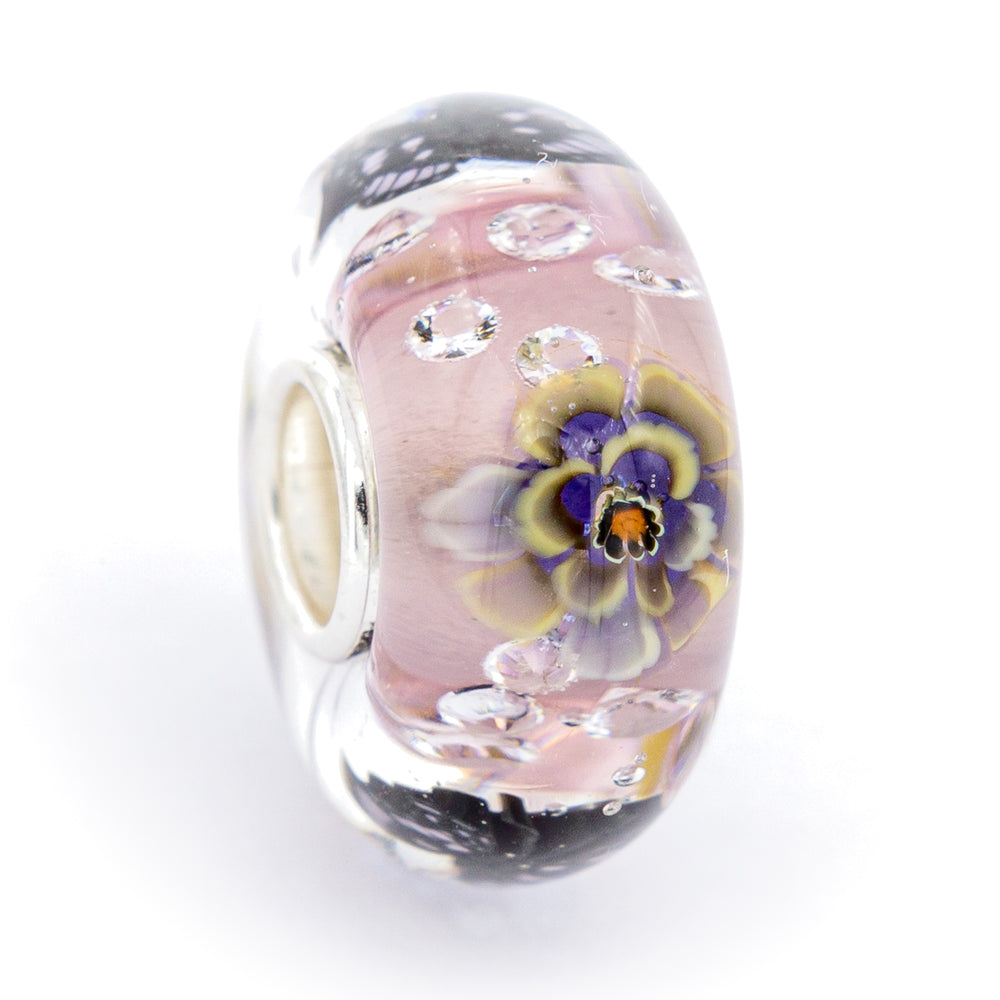 Elfbeads Soft Old Pink Butterfly Monroe pink glass Bead by The Alternative Bead. Your official Elfbeads Retailer from Germany