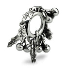 OHM Beads Holly Hoop (GAR031)  sterling-silver Bead The Alternative Bead