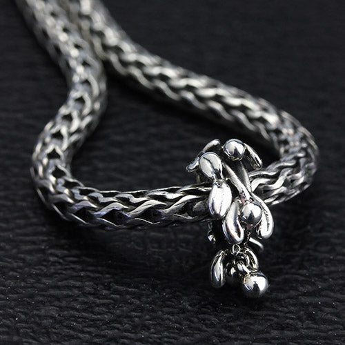 OHM Beads Mistletoe Wreath (GAR032)  sterling-silver Bead The Alternative Bead