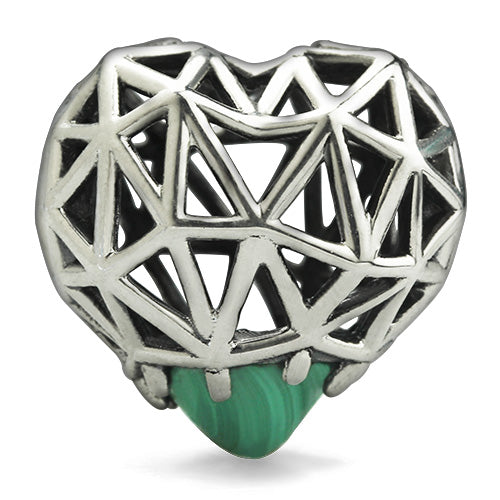 OHM Beads Center Love (GAR045)  sterling-silver Bead The Alternative Bead