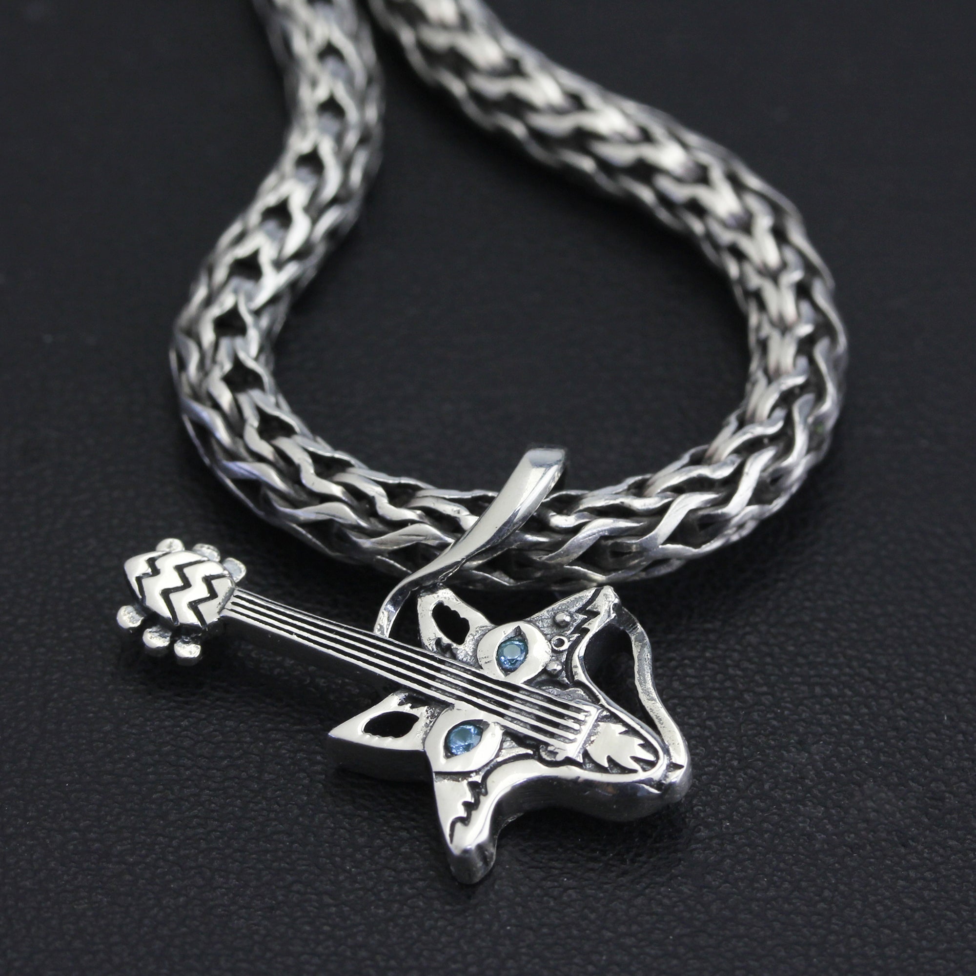 OHM Beads Blue Eyed Bark - Limited Edition  sterling-silver Bead The Alternative Bead