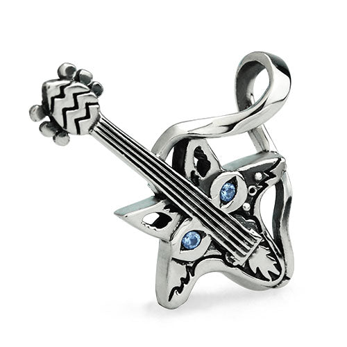 OHM Beads Blue Eyed Bark - Limited Edition  sterling-silver Bead The Alternative Bead