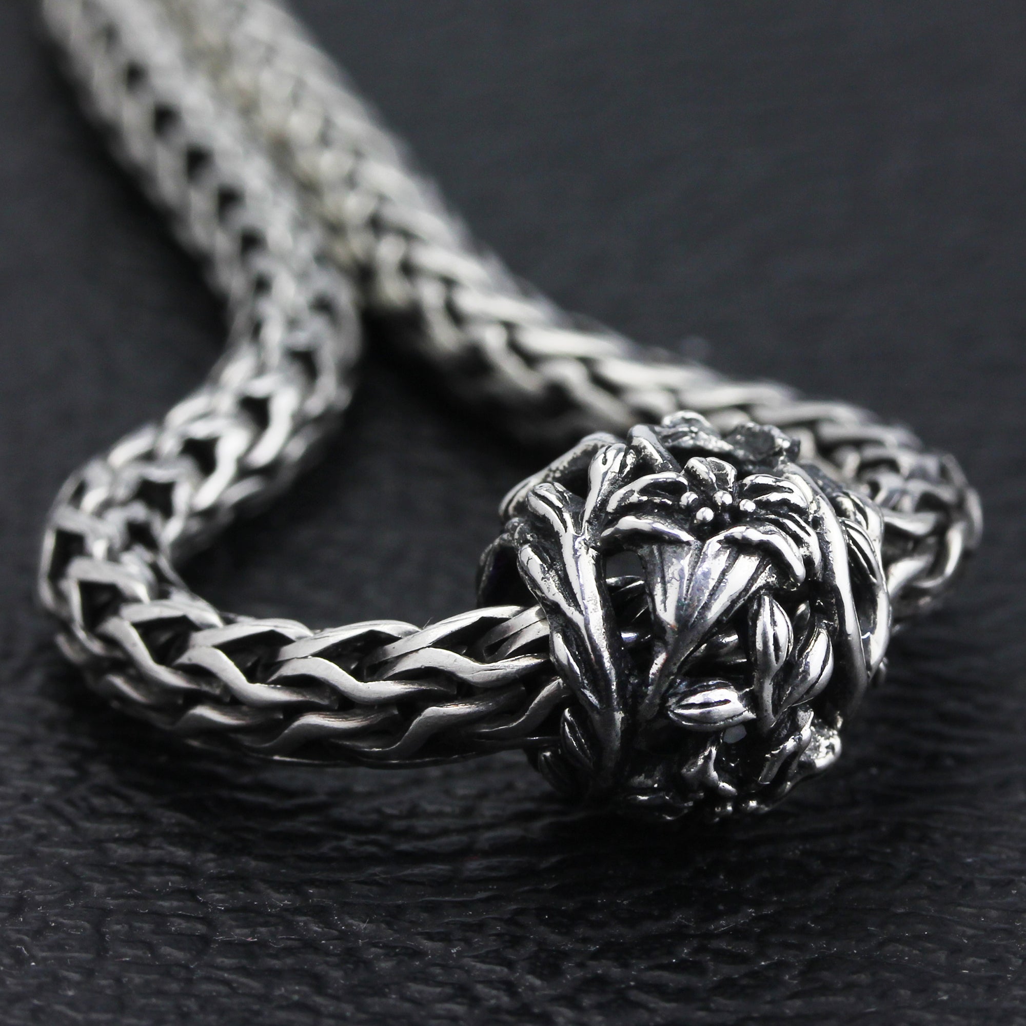 OHM Beads Day Lily (GAR078)  sterling-silver Bead The Alternative Bead