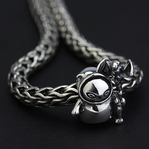 OHM Beads Bat Cat - Limited Edition (GAR110)  sterling-silver Bead The Alternative Bead