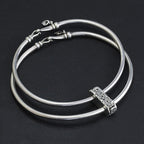 OHM Beads Swirl Connection Duo Lock (GAR111)  sterling-silver Bead The Alternative Bead