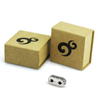 OHM Beads Swirl Connection Duo Lock (GAR111)  sterling-silver Bead The Alternative Bead