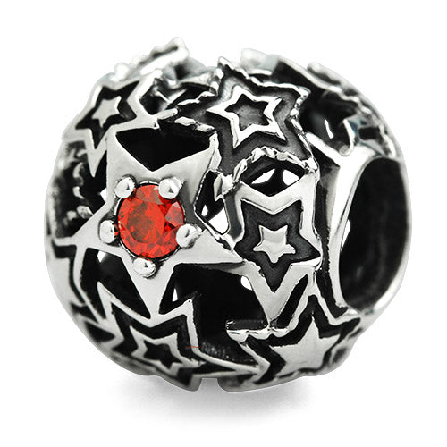 OHM Beads BEADMAIL NO. 33 Star Crystals  sterling-silver Bead The Alternative Bead