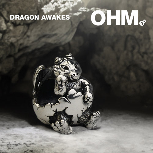 OHM Beads BEADMAIL NO. 34 Dragon Awaken  sterling-silver Bead The Alternative Bead
