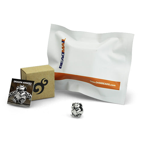 OHM Beads BEADMAIL NO. 34 Dragon Awaken  sterling-silver Bead The Alternative Bead