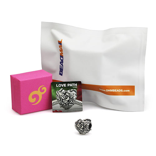 OHM Beads BEADMAIL NO. 35 Love Path  sterling-silver Bead The Alternative Bead