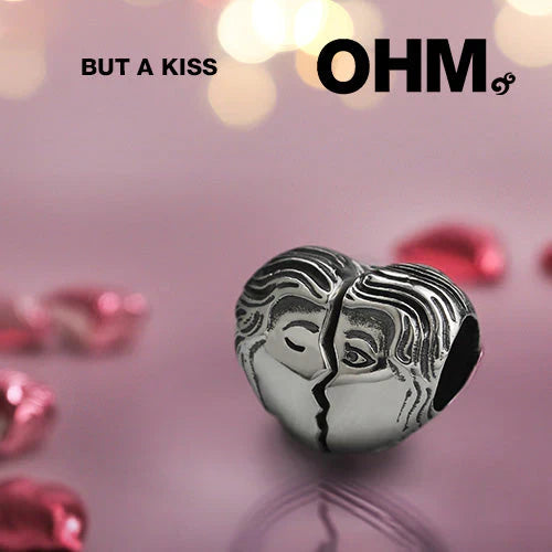 OHM Beads BEADMAIL NO. 47 But A Kiss silver sterling-silver Bead by The Alternative Bead. Your official OHM Beads Retailer from Germany
