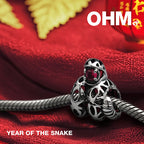 OHM Beads Year Of The Snake (GAR192 )  sterling-silver Bead The Alternative Bead
